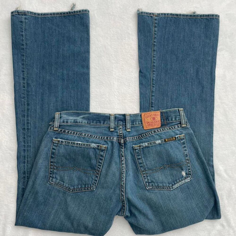 Lucky Brand Vintage Bootcut Flare Jeans Women's 10 Western Country Rodeo Y2K